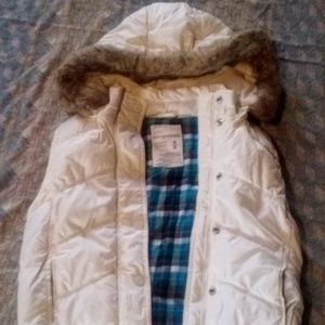 Aeropostale flannel lined puff vest
